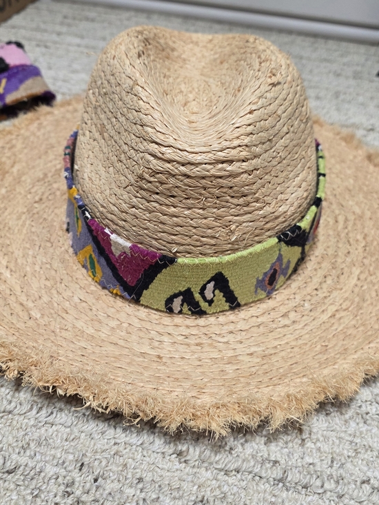 Orijinal Accessories - Natural Raffia Orijinal Hat with Multicolor Band and 2 Interchangeable Bands